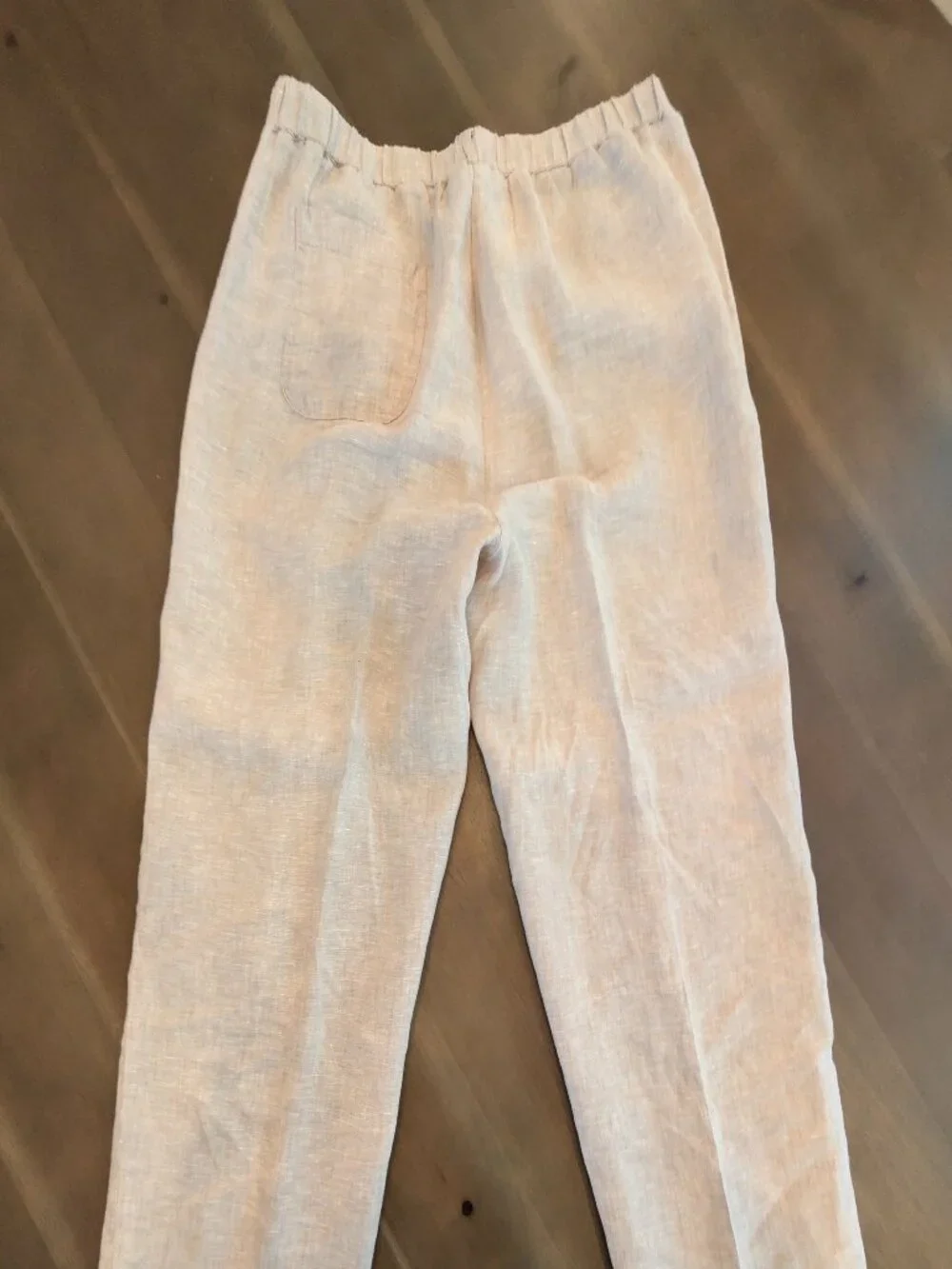 Quince 100% Linen Pants | Light Beige | Relaxed Fit | Size L